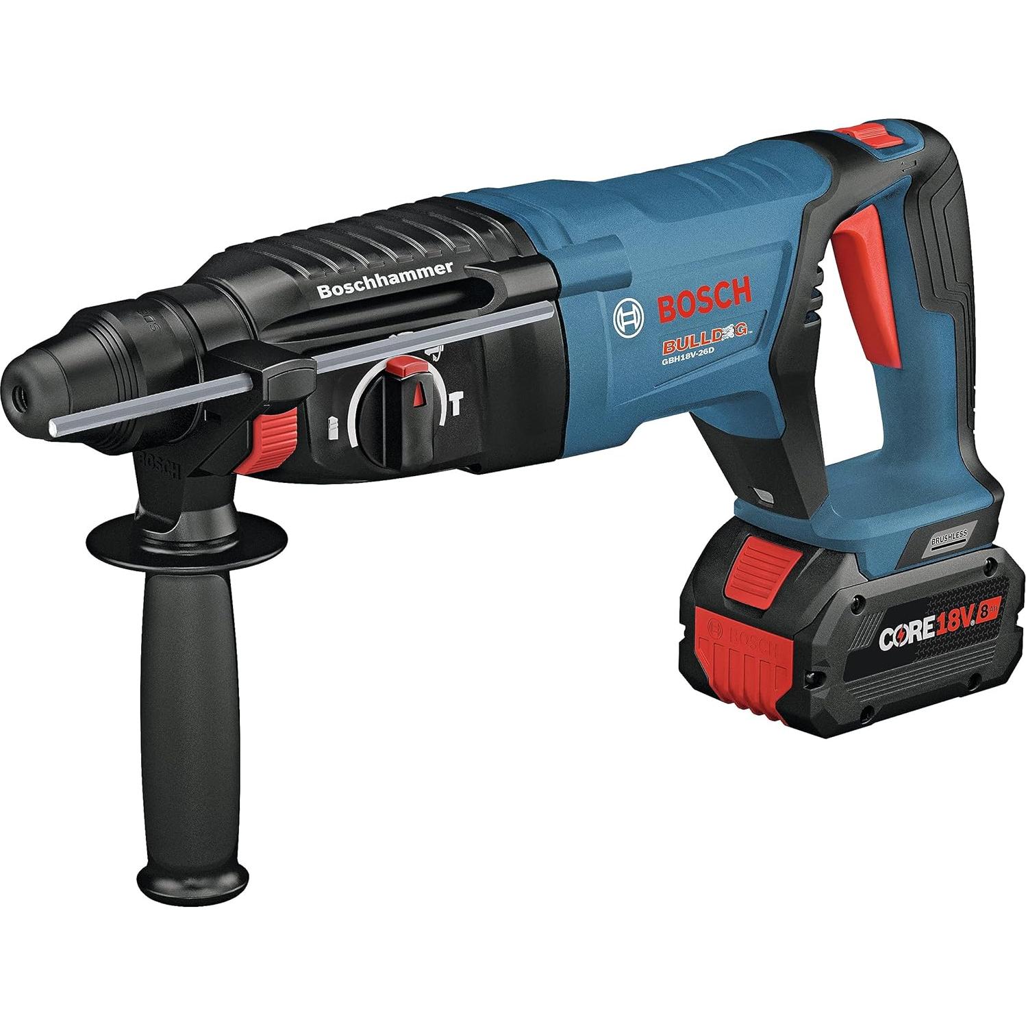 GBH18V-26DK24 18V EC Brushless SDS-plus® Bulldog™ 1 In. Rotary Hammer Kit with (2) CORE18V® 8 Ah High Power Batteries