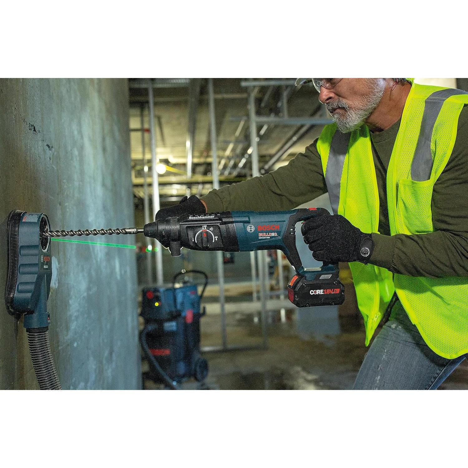 GBH18V-26DK24 18V EC Brushless SDS-plus® Bulldog™ 1 In. Rotary Hammer Kit with (2) CORE18V® 8 Ah High Power Batteries