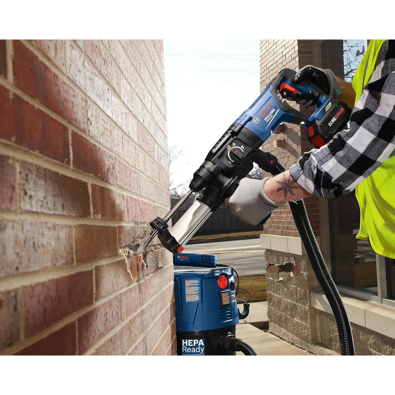 GBH18V-26DK24 18V EC Brushless SDS-plus® Bulldog™ 1 In. Rotary Hammer Kit with (2) CORE18V® 8 Ah High Power Batteries