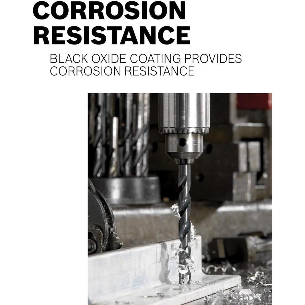 Juego de Brocas de Metal BOSCH BL21A 21 Piezas Óxido Negro