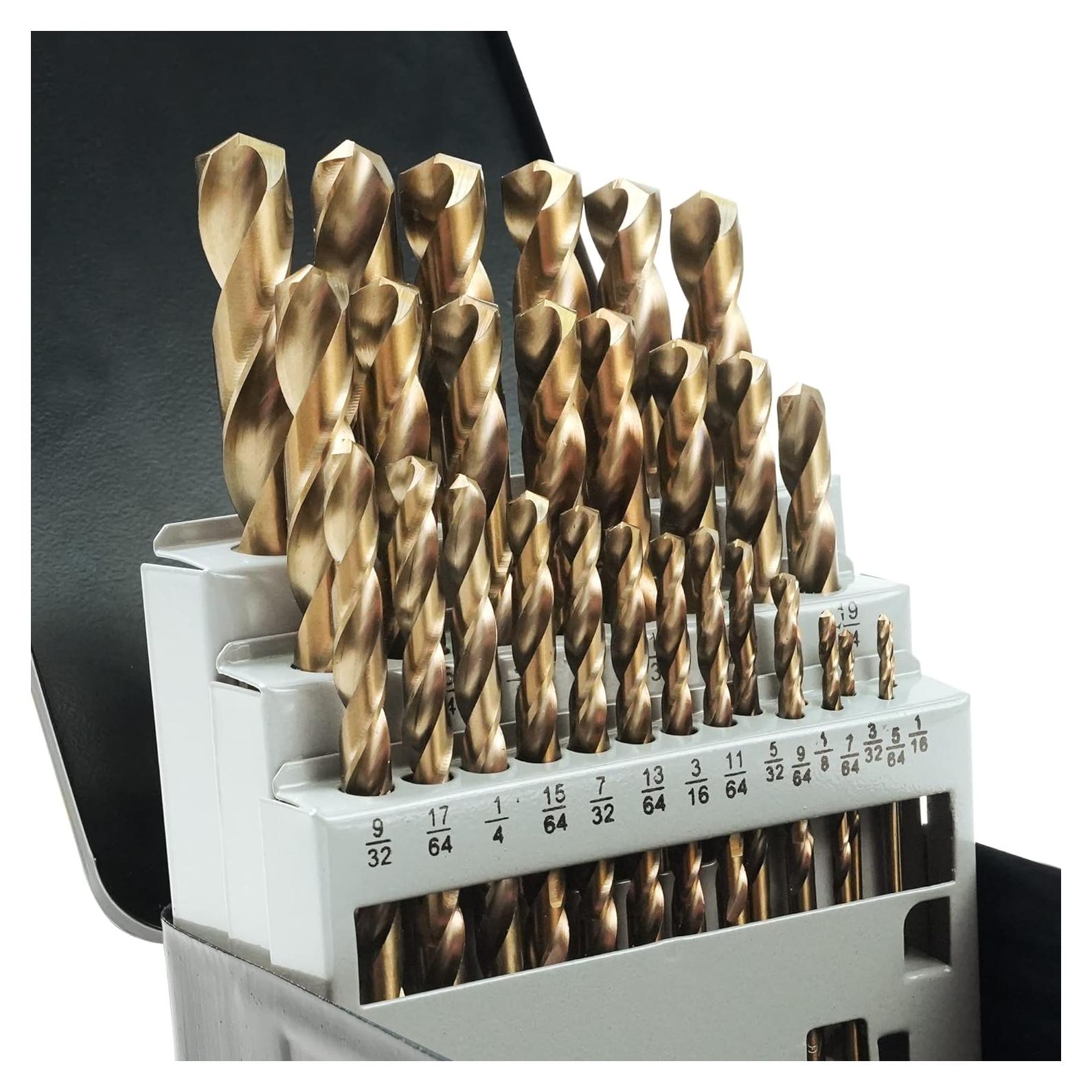 Juego de 29 Brocas de Cobalto GMTOOLS M35 1.5-12.7mm