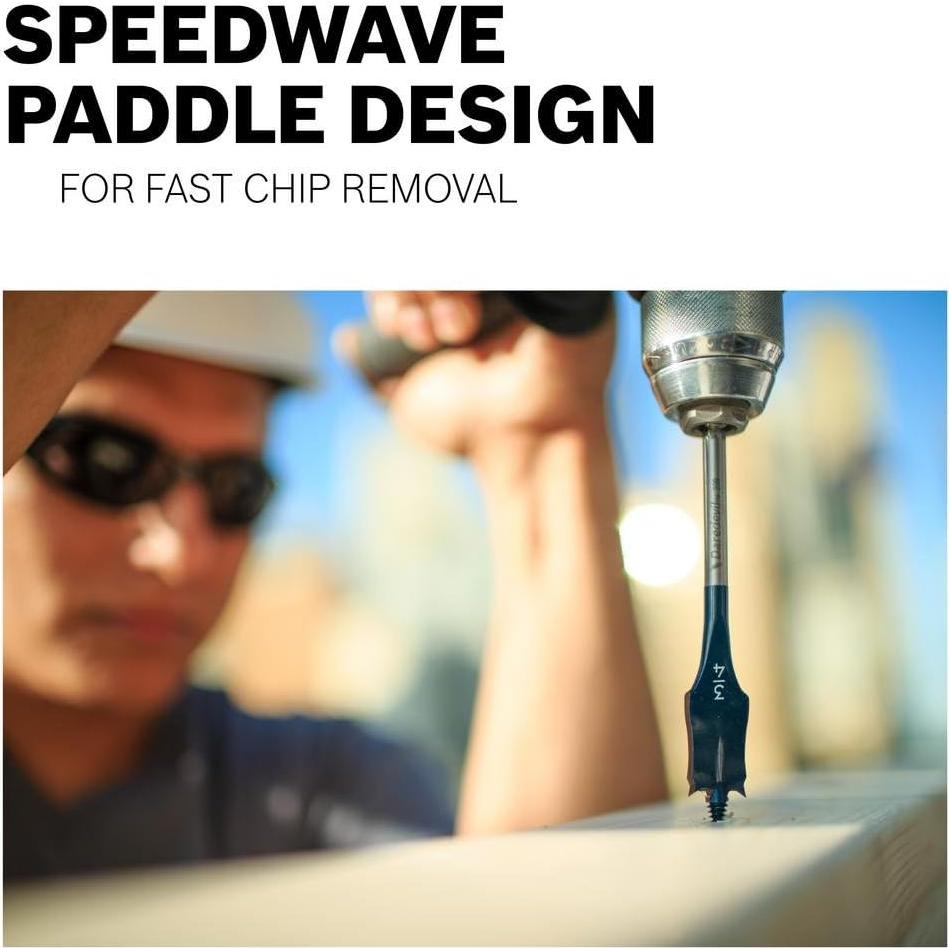 Conjunto de Brocas de Espada Bosch DSB5006 6 Piezas Azul