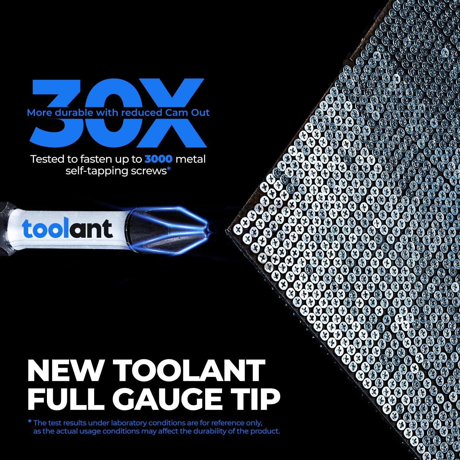 Juego de Puntas Destornillador Phillips #2 Toolant 45pcs