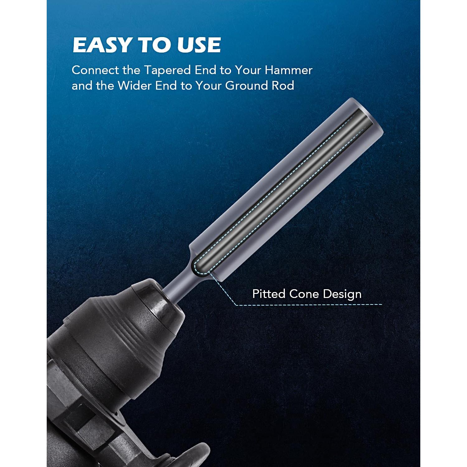 Conductor de Varilla de Tierra SDS Plus Zelcan 20mm 25mm