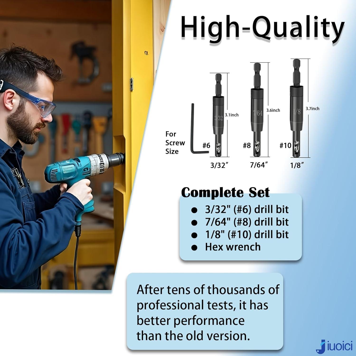 Juego de Brocas Auto-Centrantes Jiuoici CC2430 3 Piezas