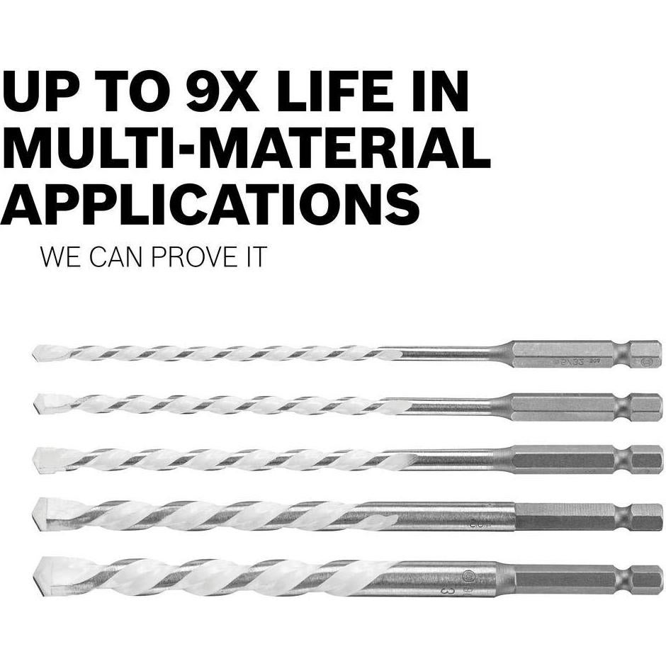 Juego de Brocas Bosch MP500T 5 Piezas para Múltiples Usos