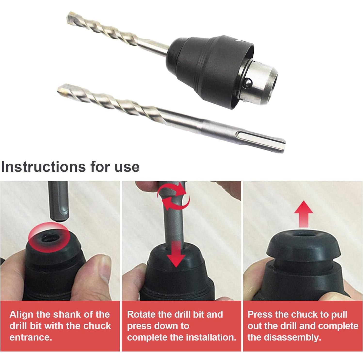 Chuck de Taladro SDS Plus Crear Idea 8mm Compatible Bosch