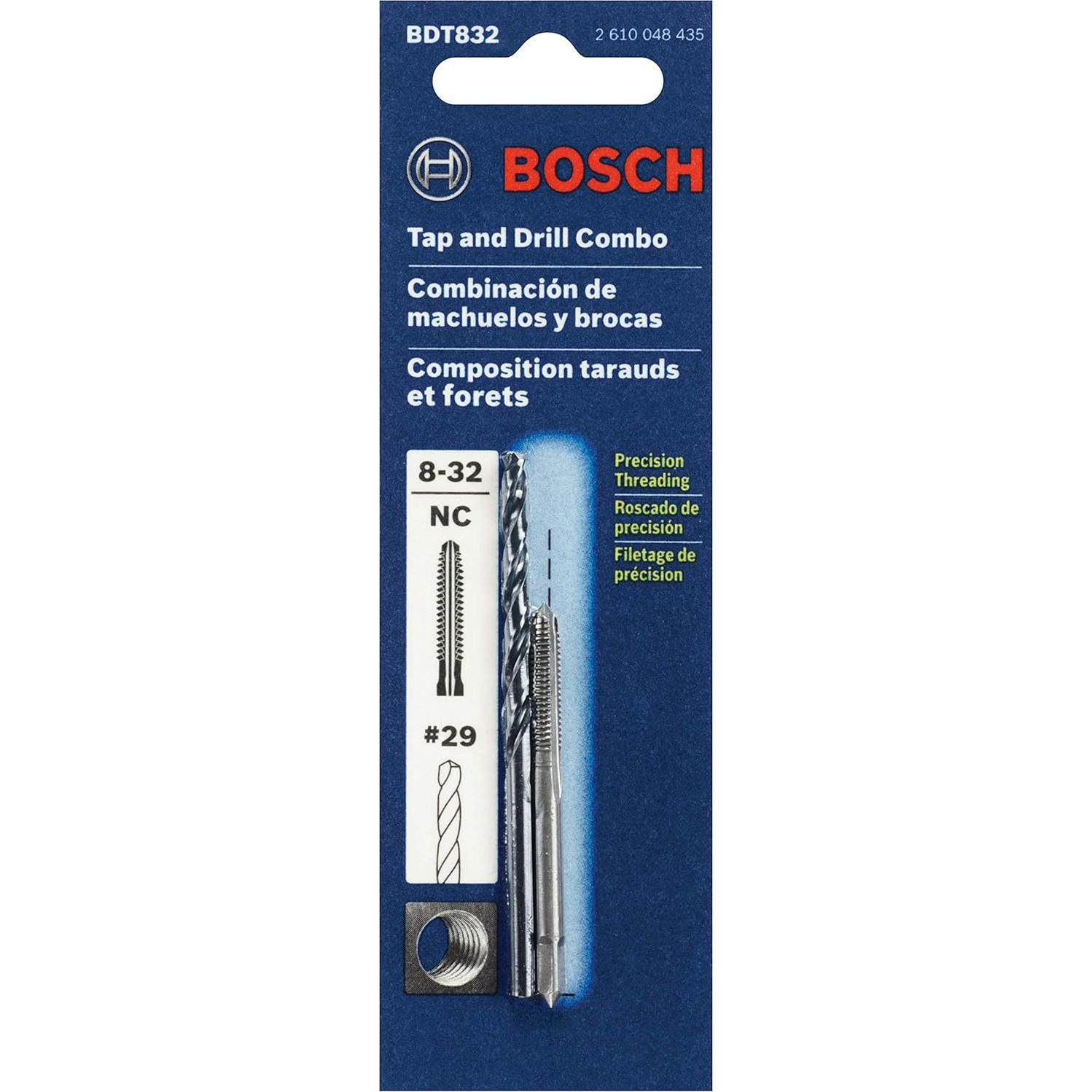 Juego de Machos y Brocas BOSCH BDT832 8-32 Acero Carbono