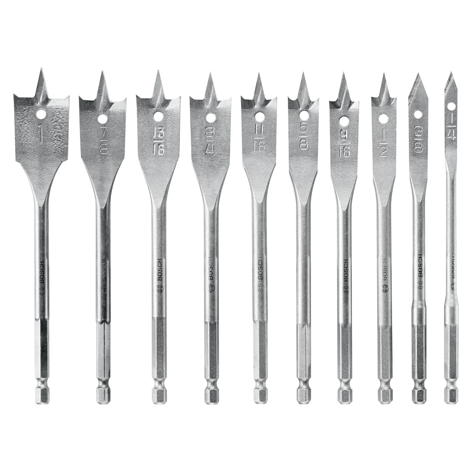 Juego de Brocas de Punta Cincel Bosch SB0010 10 Piezas