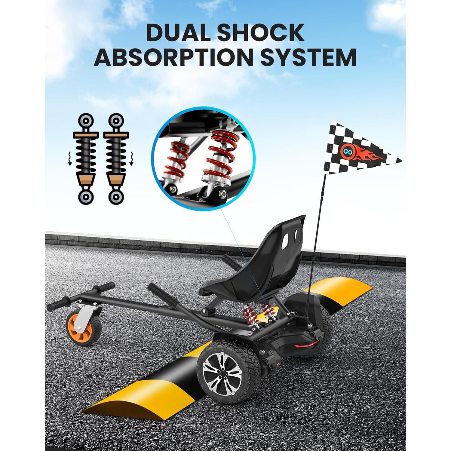 Accesorio de Asiento Gyroor K2 para Scooter de Equilibrio 6.5-10"