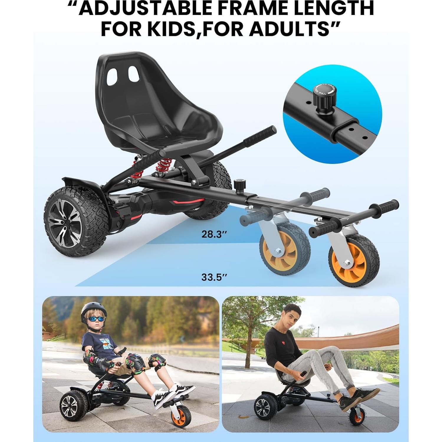 Accesorio de Asiento Gyroor K2 para Scooter de Equilibrio 6.5-10"