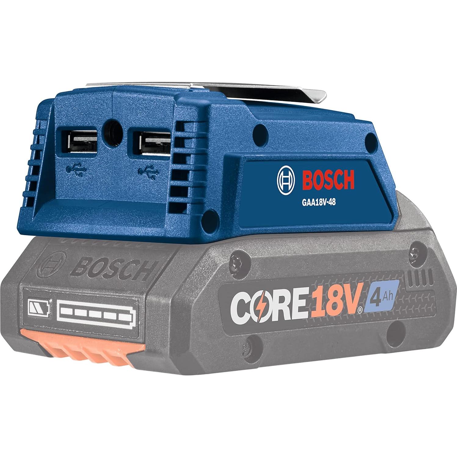 Adaptador USB Bosch GAA18V-48 18V Carga Doble 4.8A