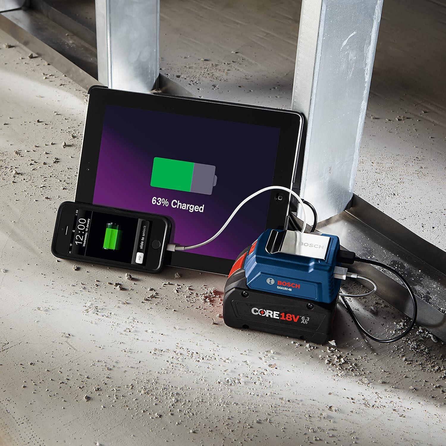 Adaptador USB Bosch GAA18V-48 18V Carga Doble 4.8A