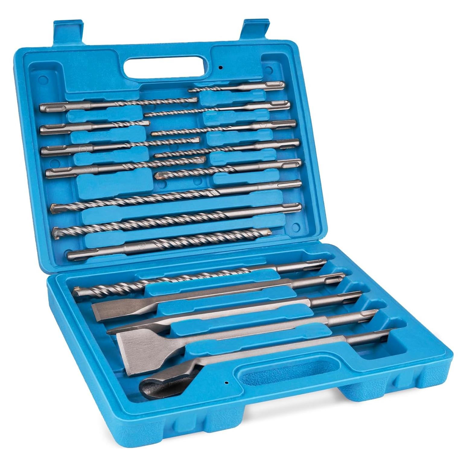 Juego de 17 Piezas Brocas SDS Plus Syizyen para Concreto