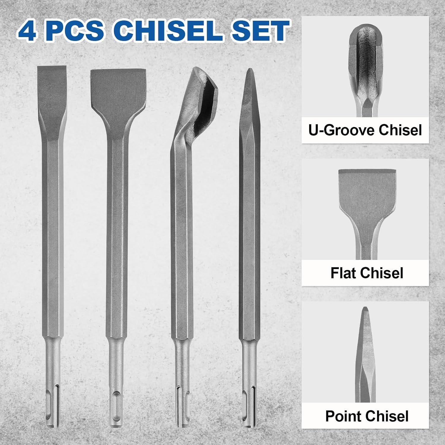 Juego de 17 Piezas Brocas SDS Plus Syizyen para Concreto