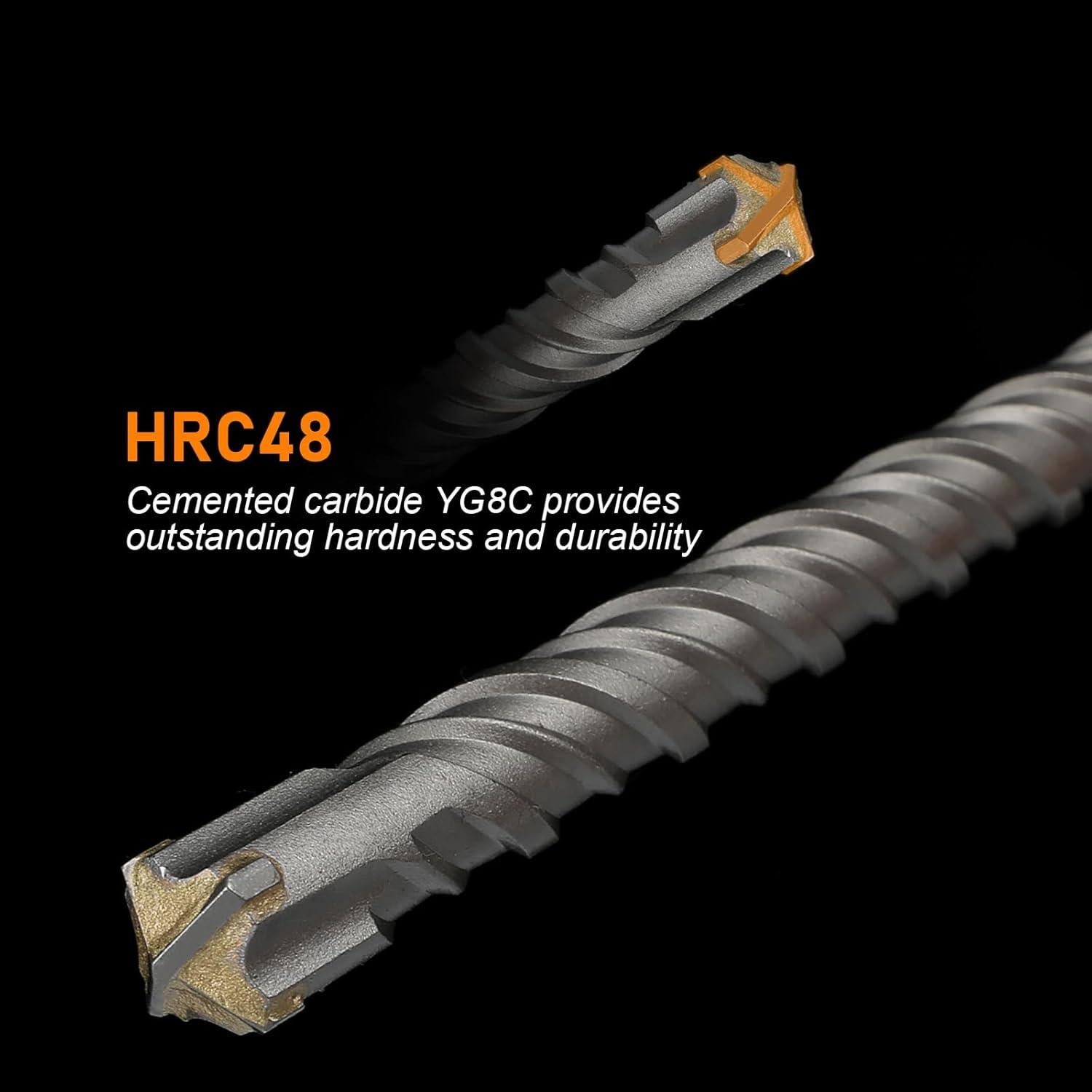 Juego de Brocas SDS Plus WildBossy 5PCS para Concreto