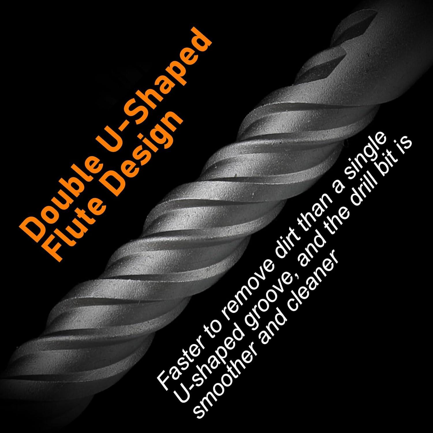 Juego de Brocas SDS Plus WildBossy 5PCS para Concreto