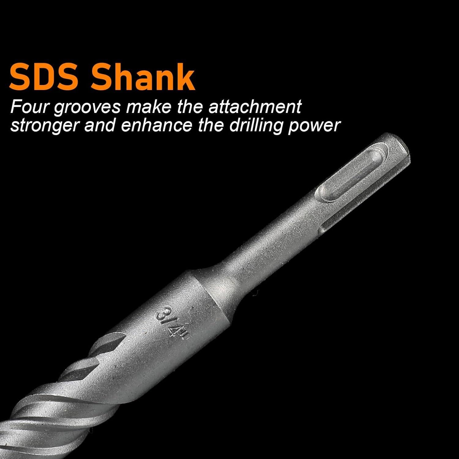 Juego de Brocas SDS Plus WildBossy 5PCS para Concreto