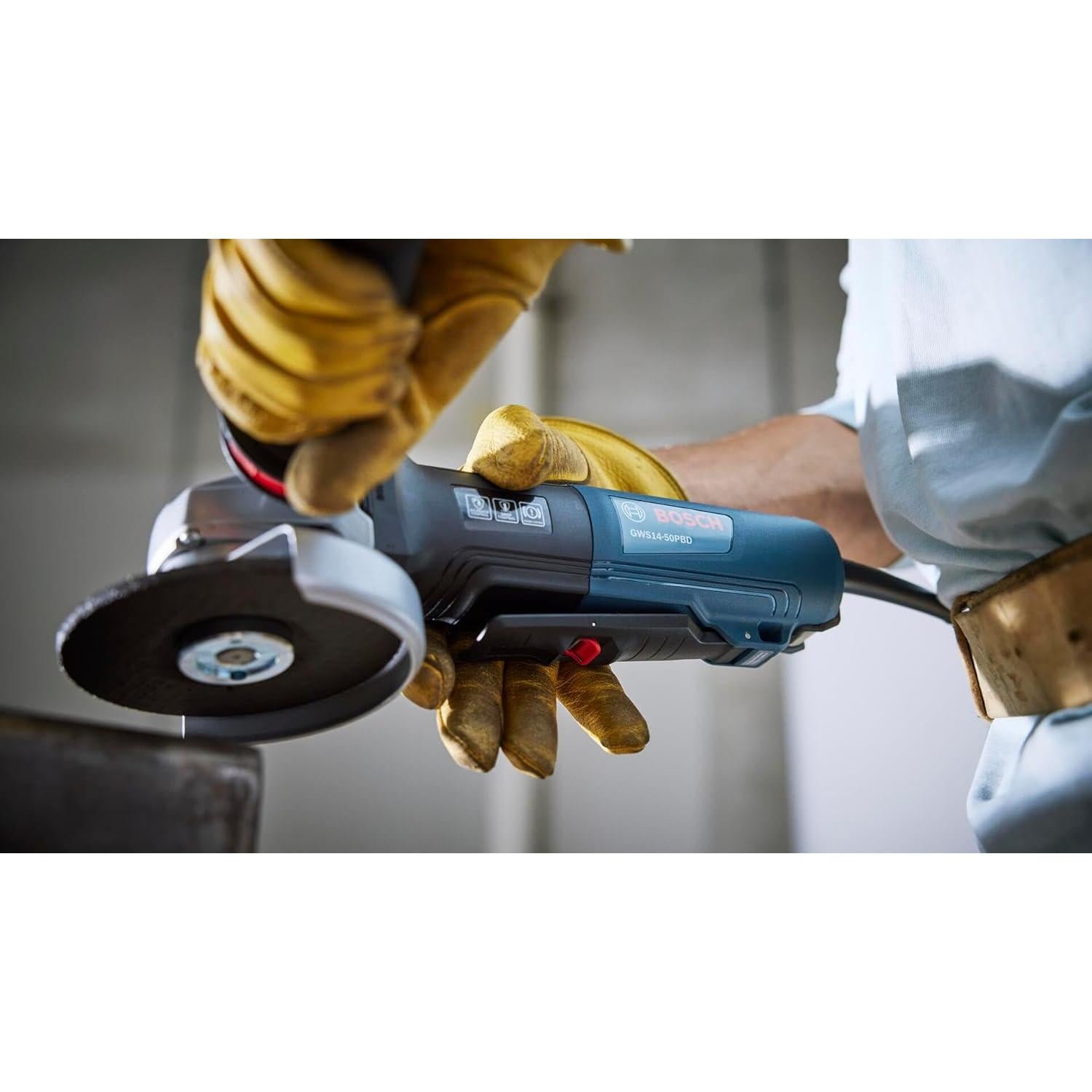 Amoladora Angular BOSCH GWS14-50PBD 5" con Freno y Mango Antivibración