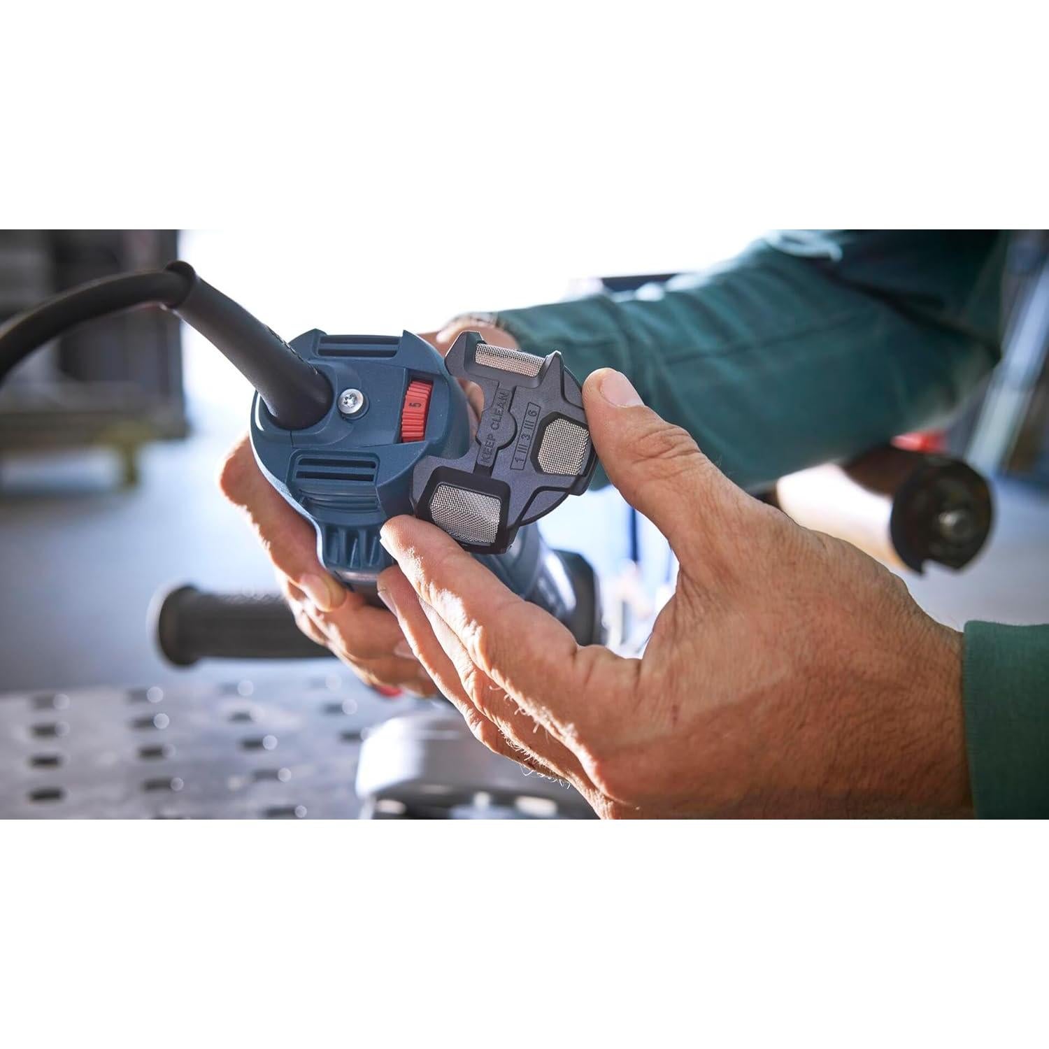 Amoladora Angular BOSCH GWS14-50PBD 5" con Freno y Mango Antivibración