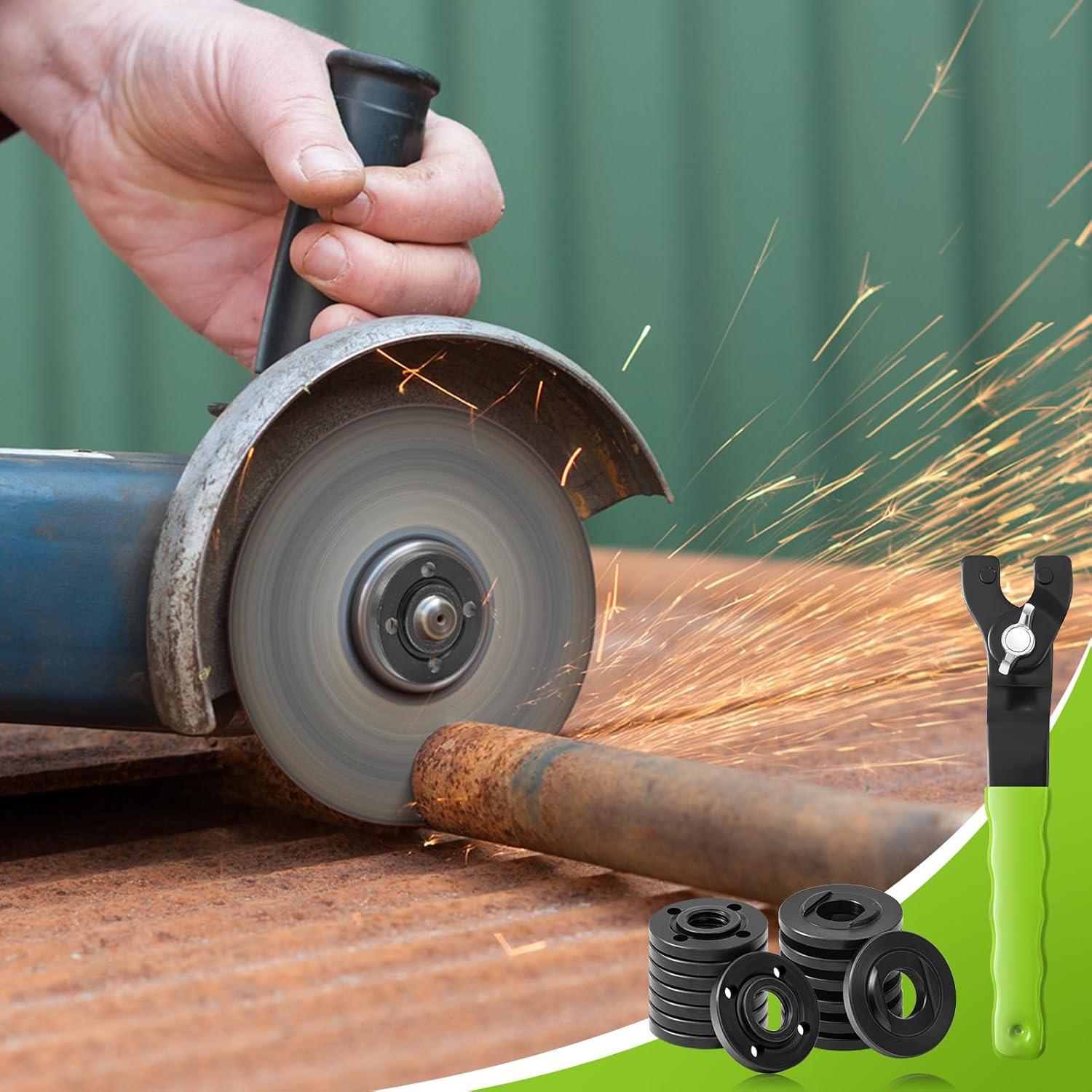 Kit de Llave y Tuercas de Amoladora Hicarer 37 Pcs Verde