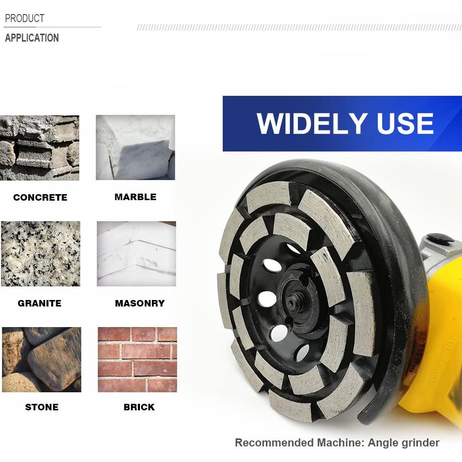 Disco de Molienda Diamante SHDIATOOL 125mm Doble Fila