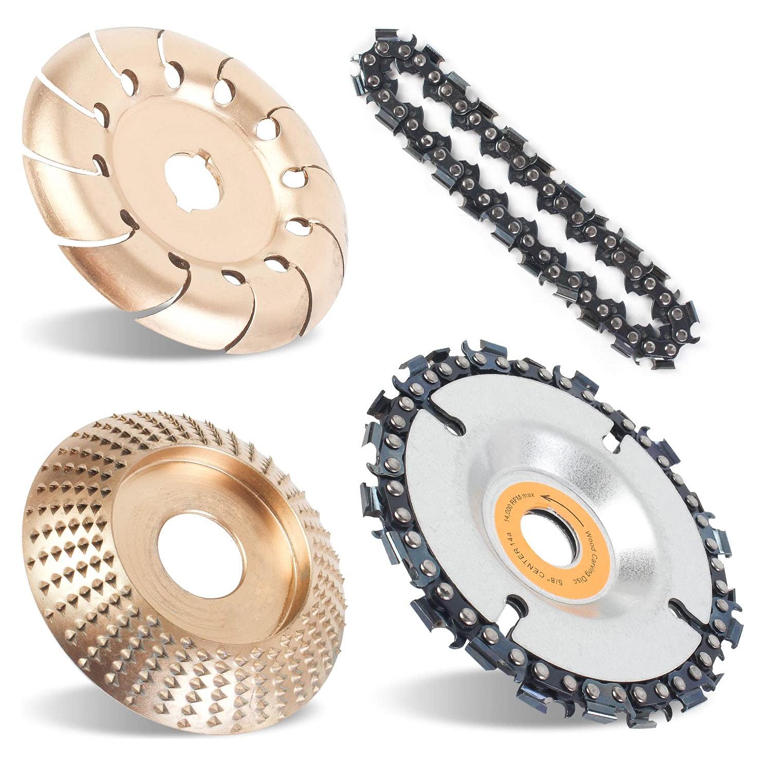 Juego de Ruedas de Molido Pomsare 4 Piezas para Amoladora