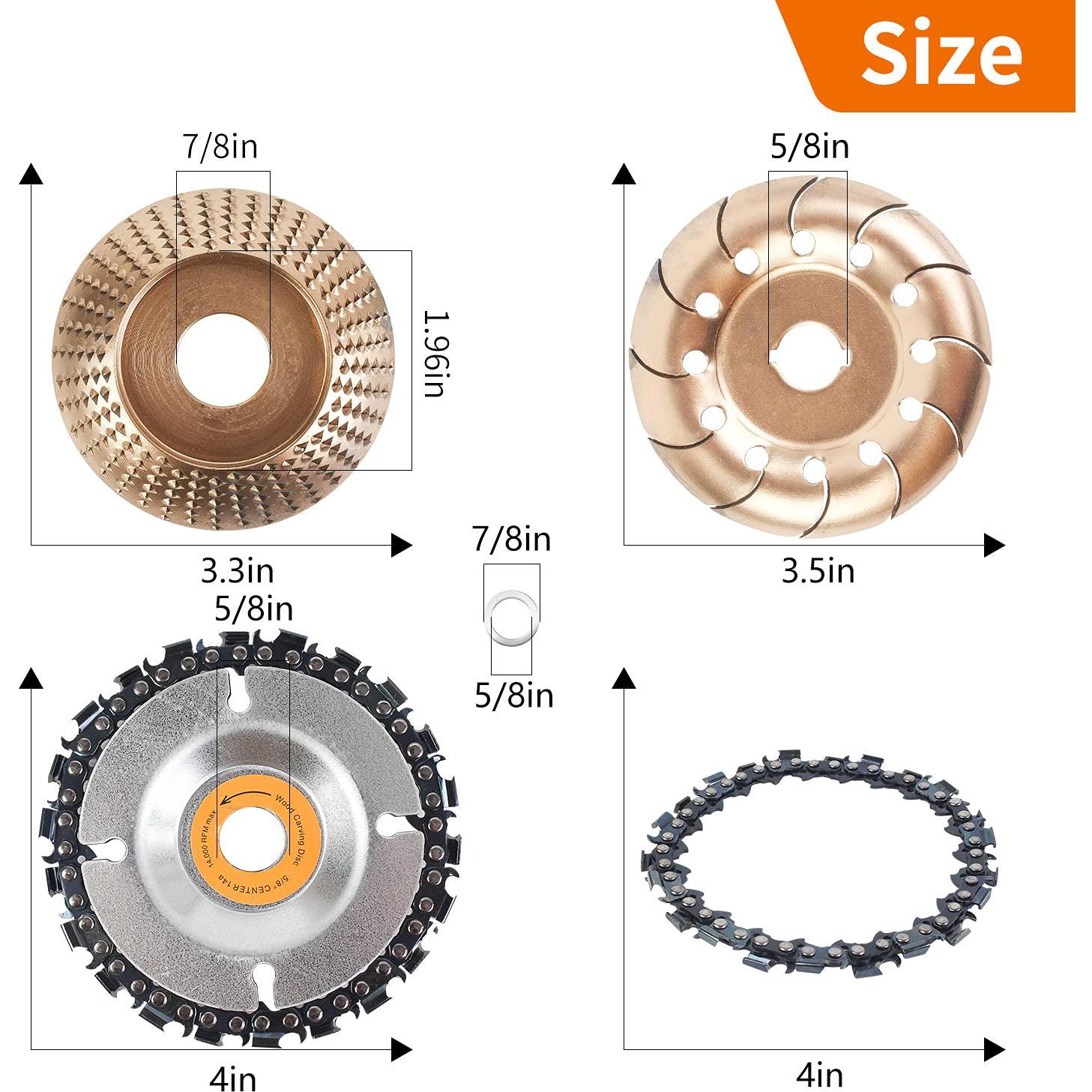 Juego de Ruedas de Molido Pomsare 4 Piezas para Amoladora