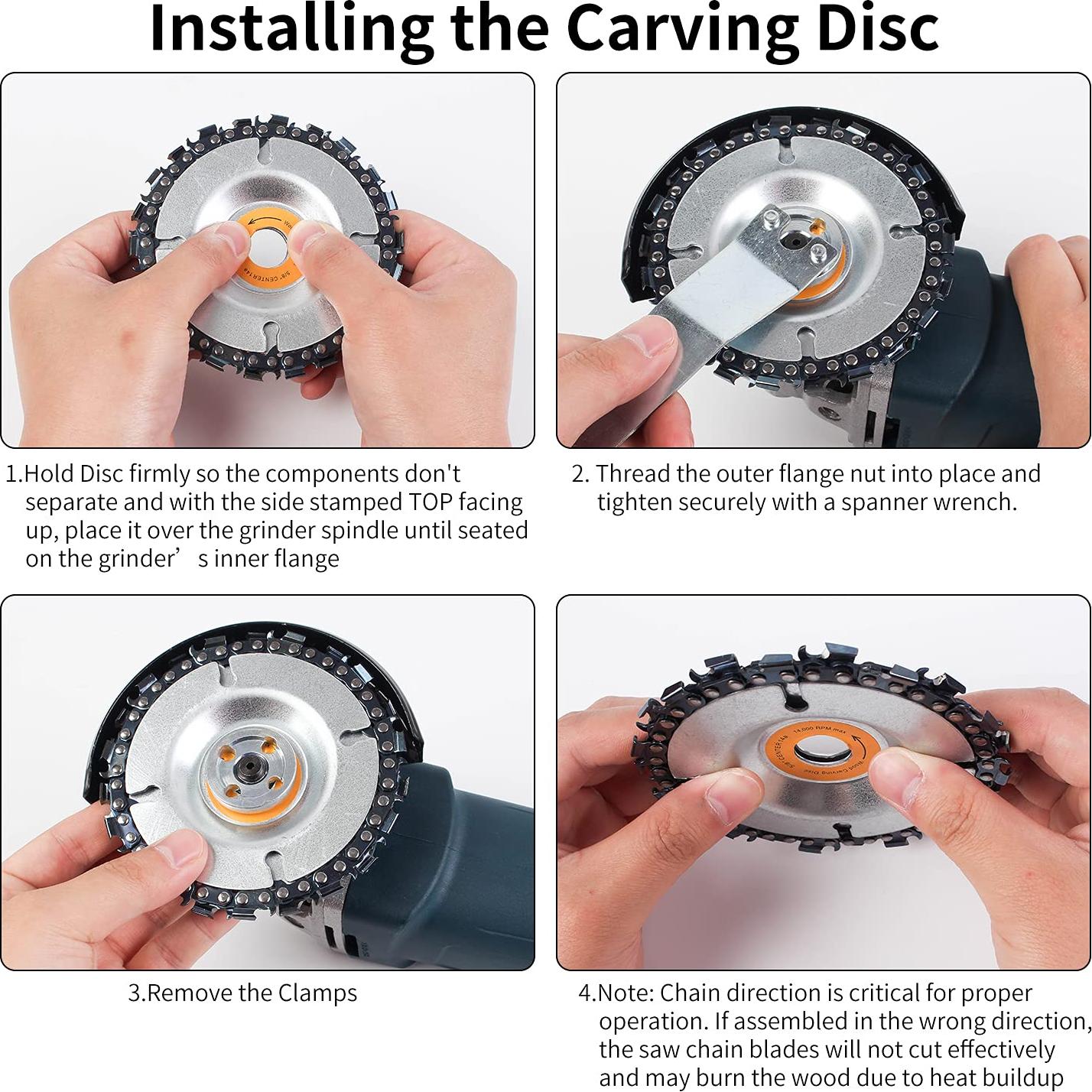 Juego de Ruedas de Molido Pomsare 4 Piezas para Amoladora