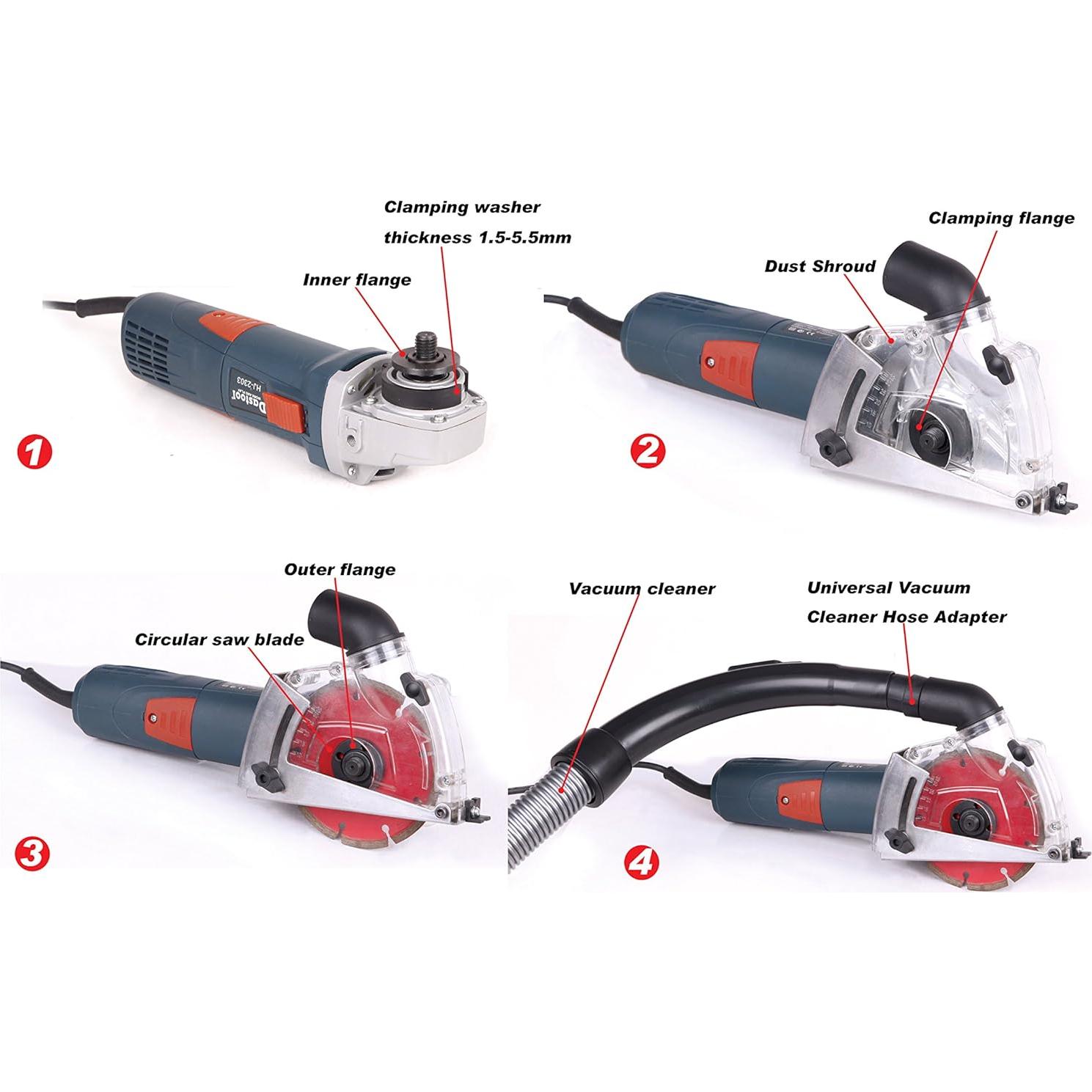 Capuchón de Polvo Dastool Dt1706 para Amoladora 5"