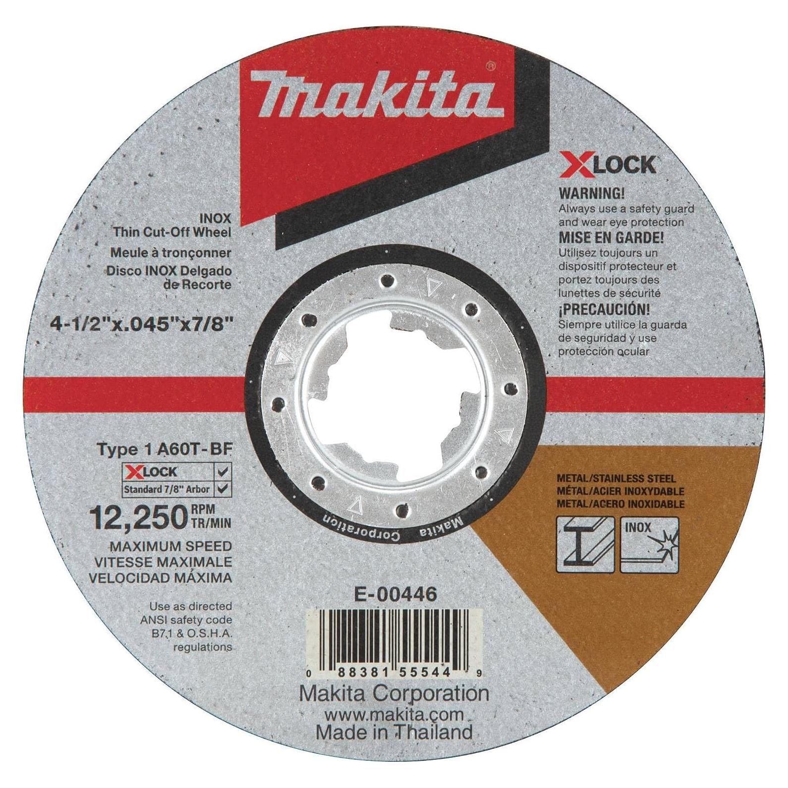 Rueda de Corte Makita E-00446 115mm 60 Grano X-LOCK