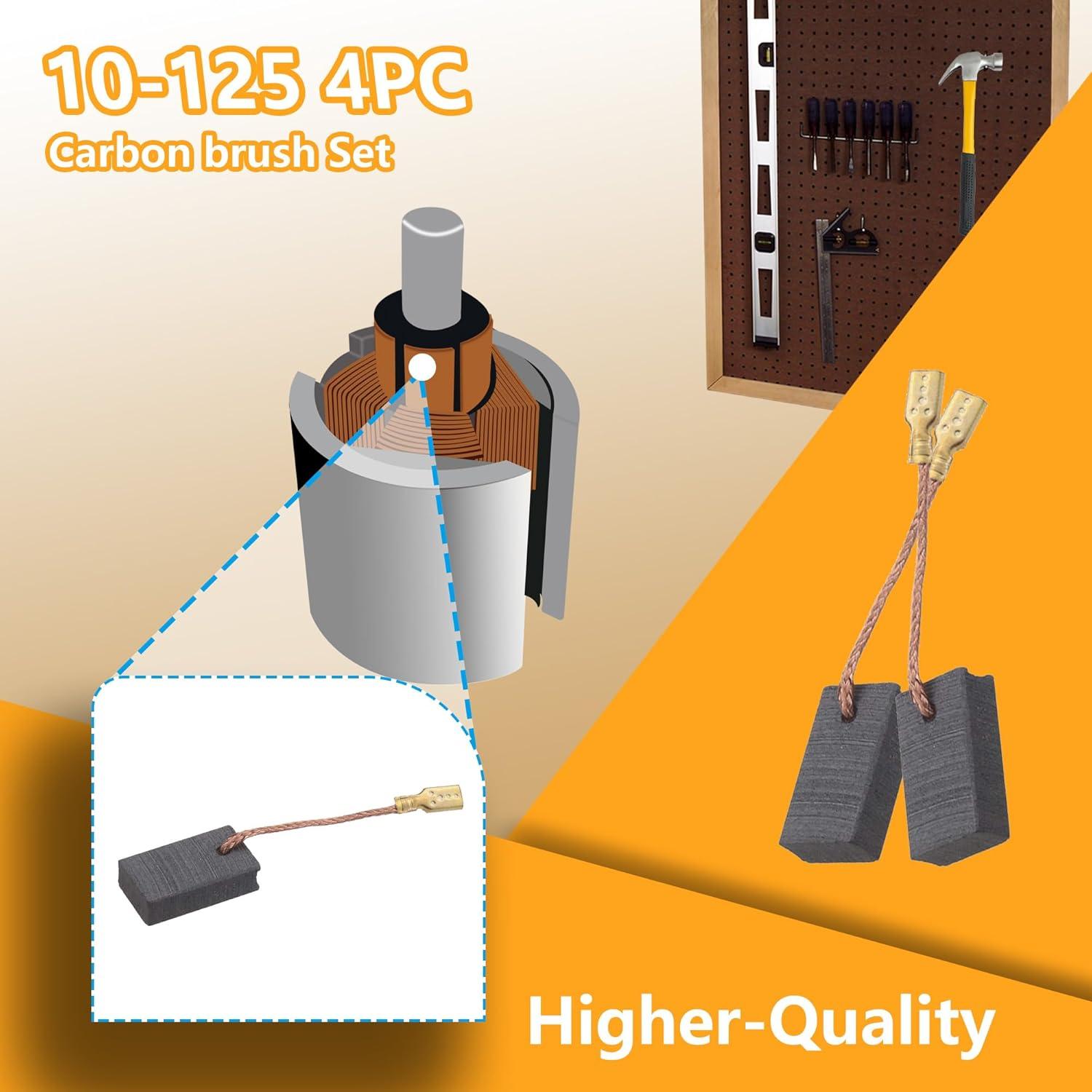 Cepillo de Carbón YIEHRNS 10-125 para Amoladora Bosch