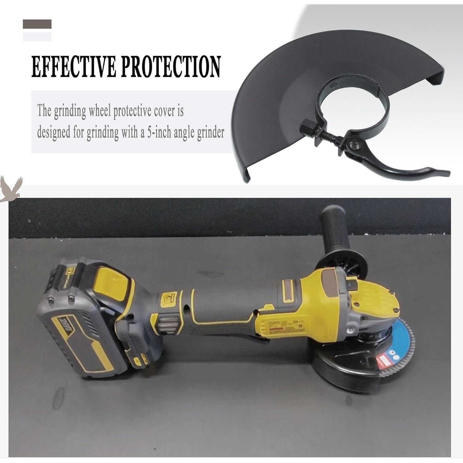 Protector de Amoladora KAZFFD 115mm Angulado de Aluminio