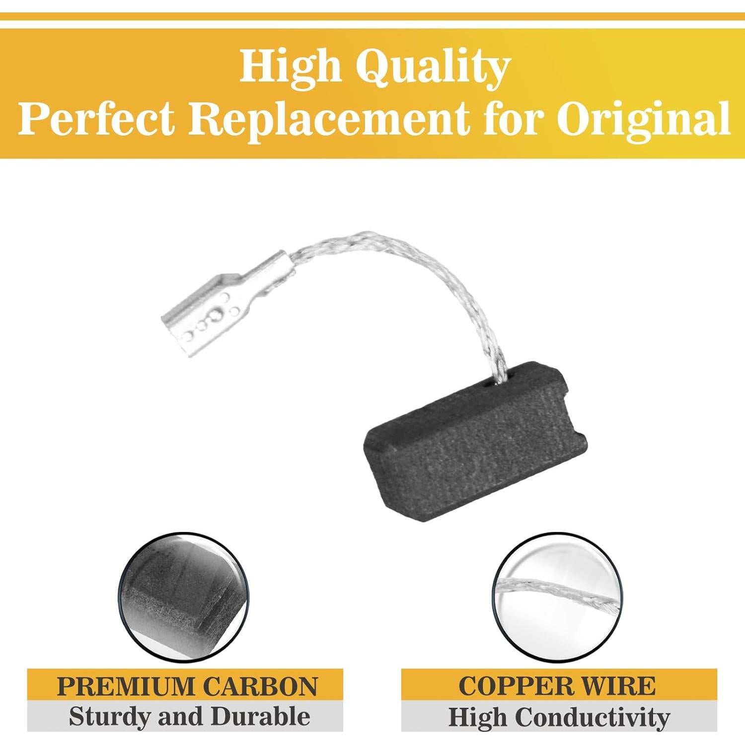 10 Cepillos de Carbón JUXIANG para Amoladora Bosch GWS 7-115