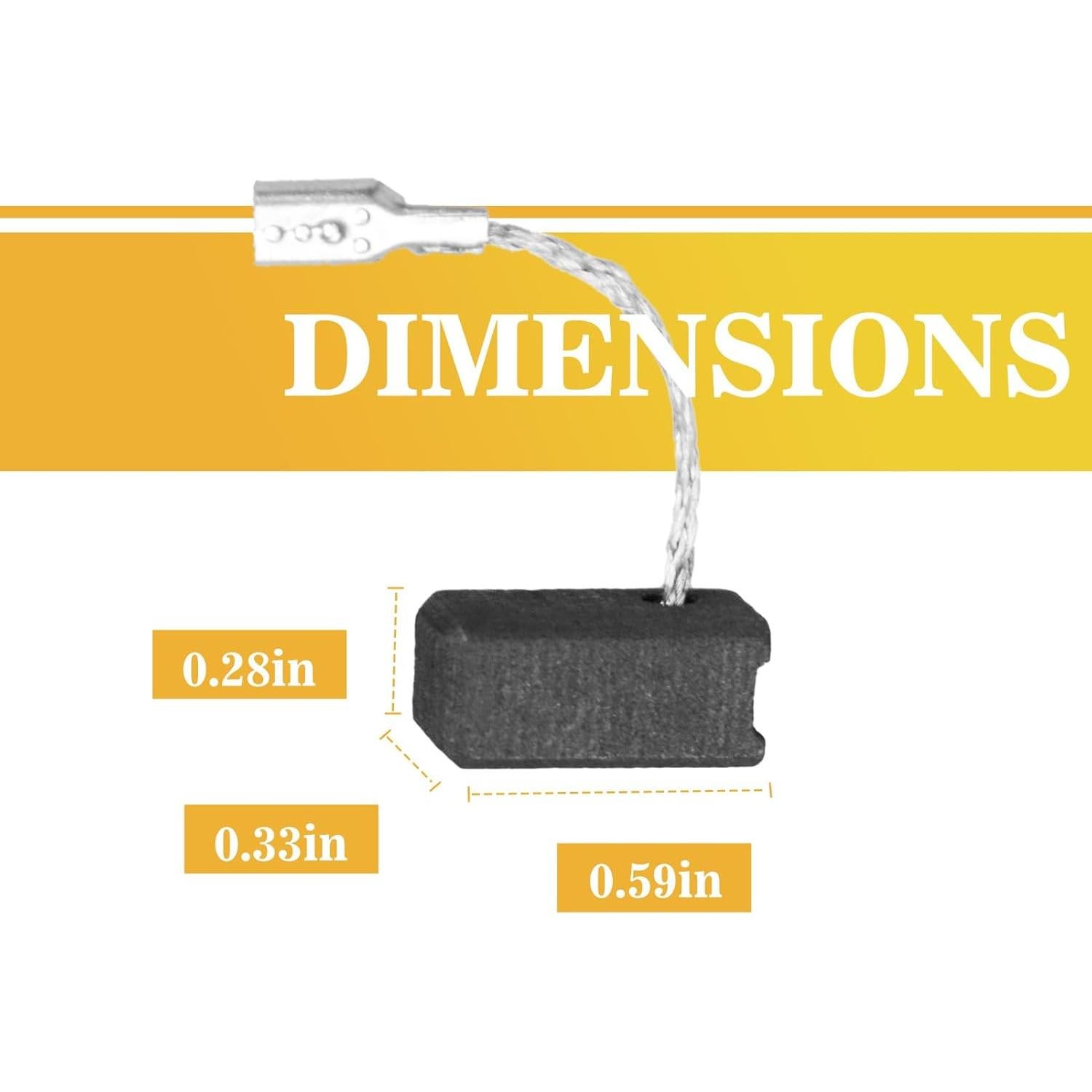 10 Cepillos de Carbón JUXIANG para Amoladora Bosch GWS 7-115