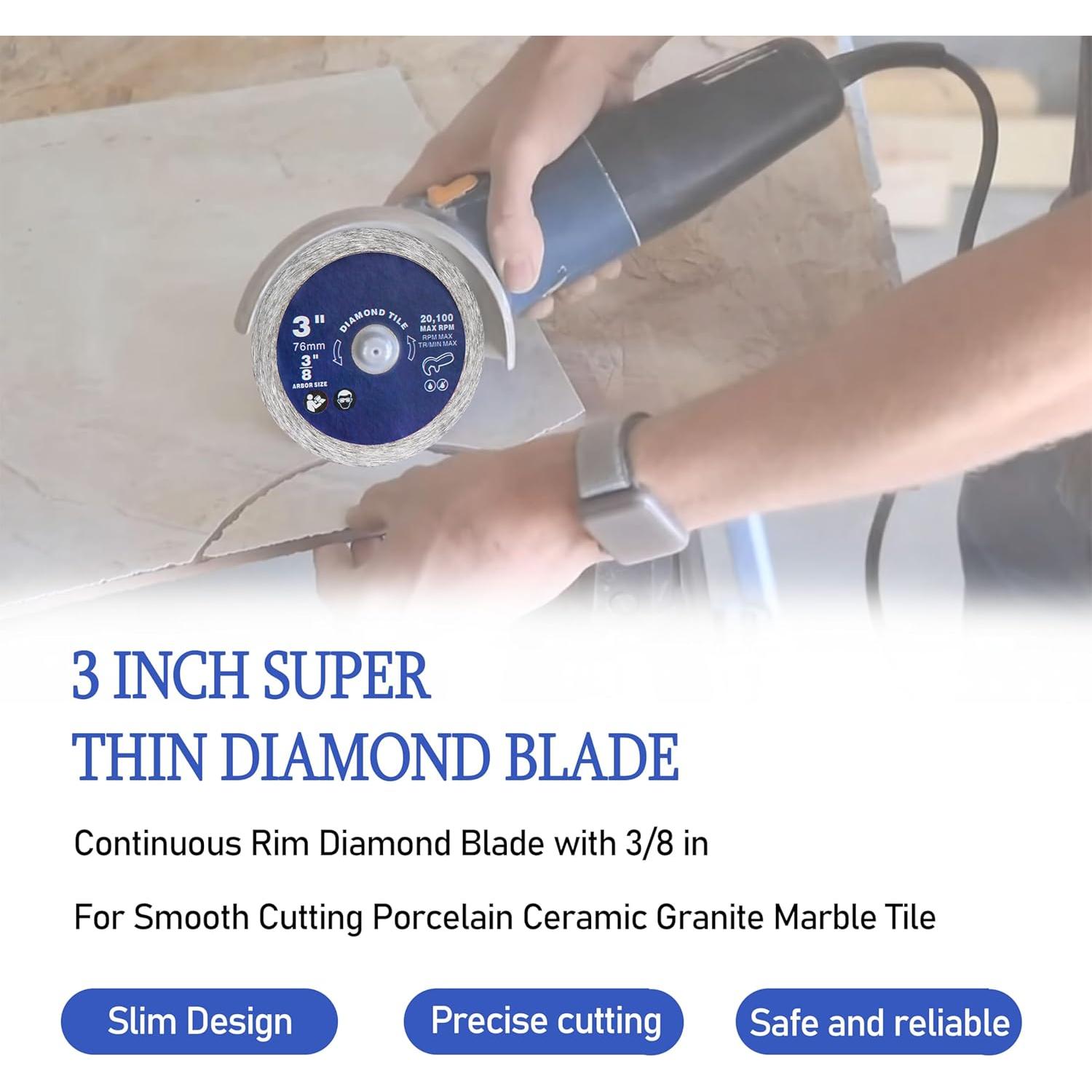 Hoja de Diamante AOQIVIS 7.6 cm para Amoladora Bosch - 2 Pzas