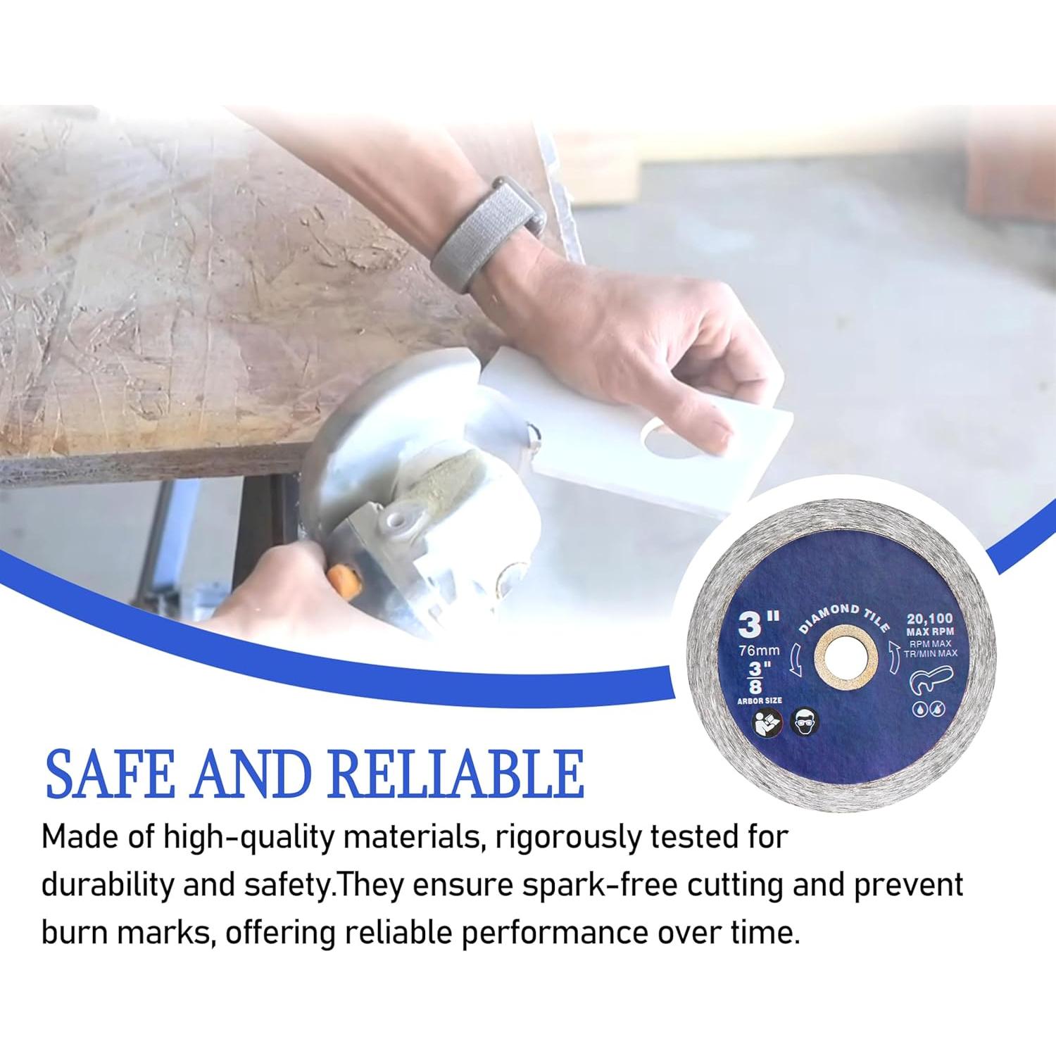 Hoja de Diamante AOQIVIS 7.6 cm para Amoladora Bosch - 2 Pzas