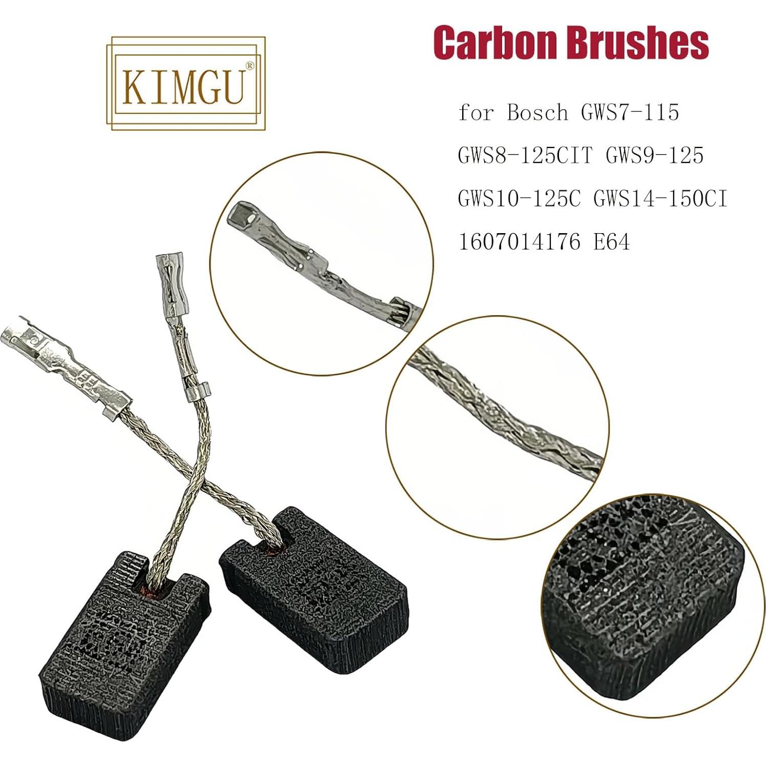 Cepillos de Carbón KIMGU 1607014176 para Amoladoras Bosch