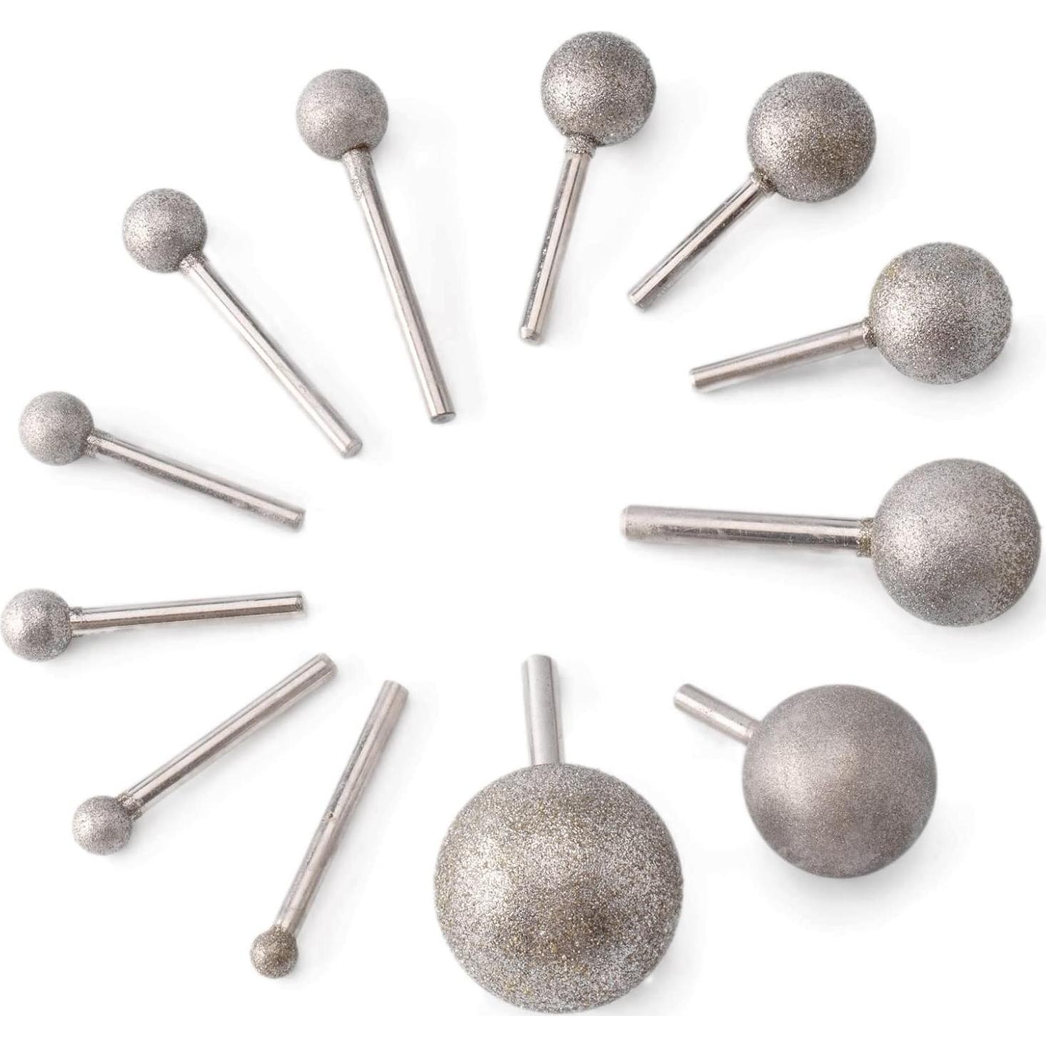 Broca Esférica Diamante 10mm JINGLING Grit 80 Pulido