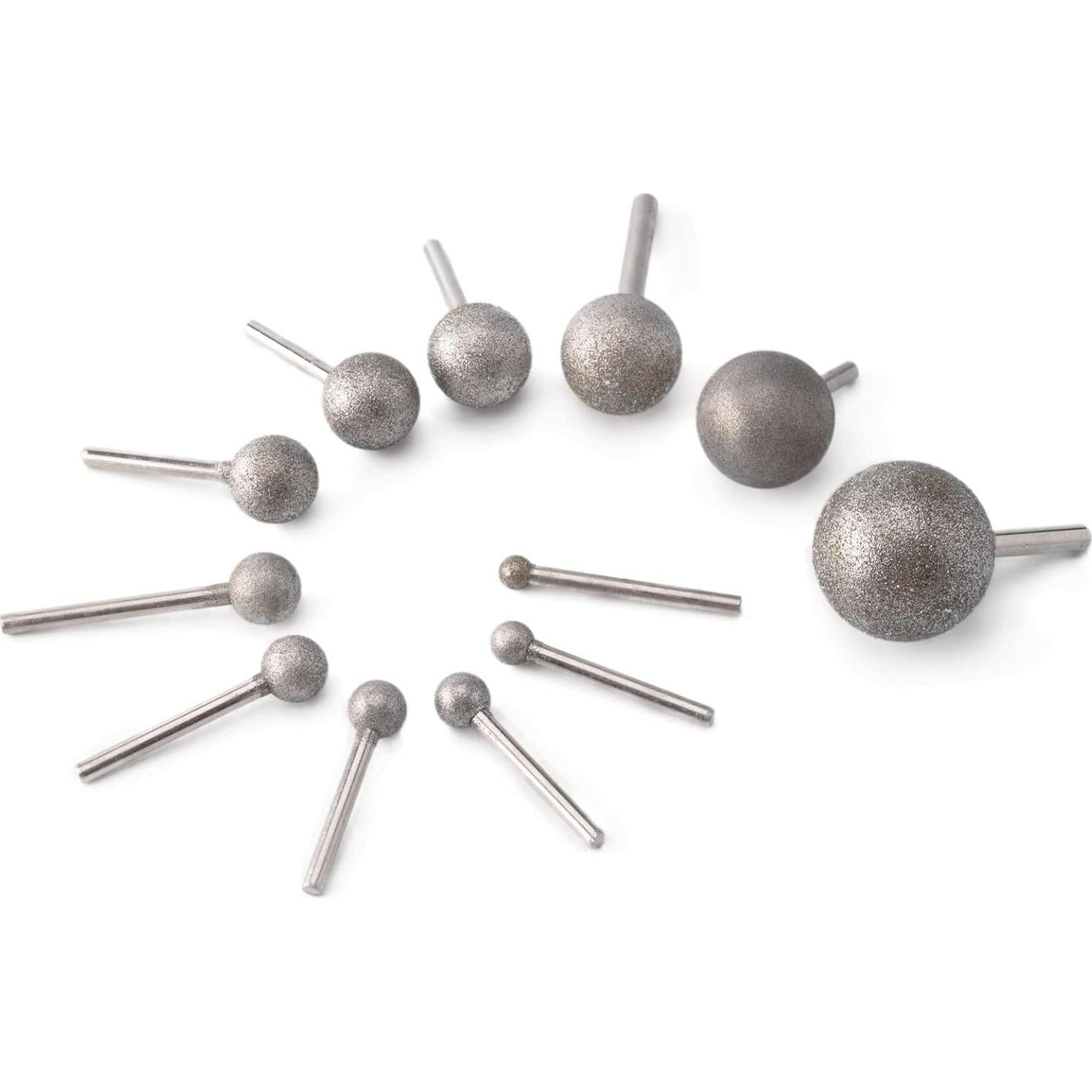 Broca Esférica Diamante 10mm JINGLING Grit 80 Pulido