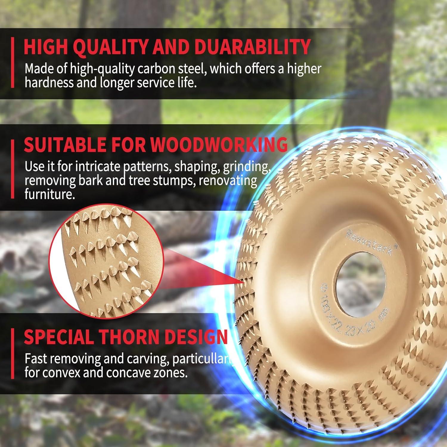 Paquete de 3 discos de tallado Revvstark 10 cm para amoladora