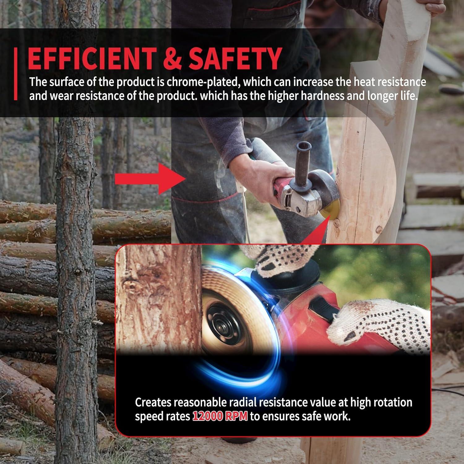 Paquete de 3 discos de tallado Revvstark 10 cm para amoladora