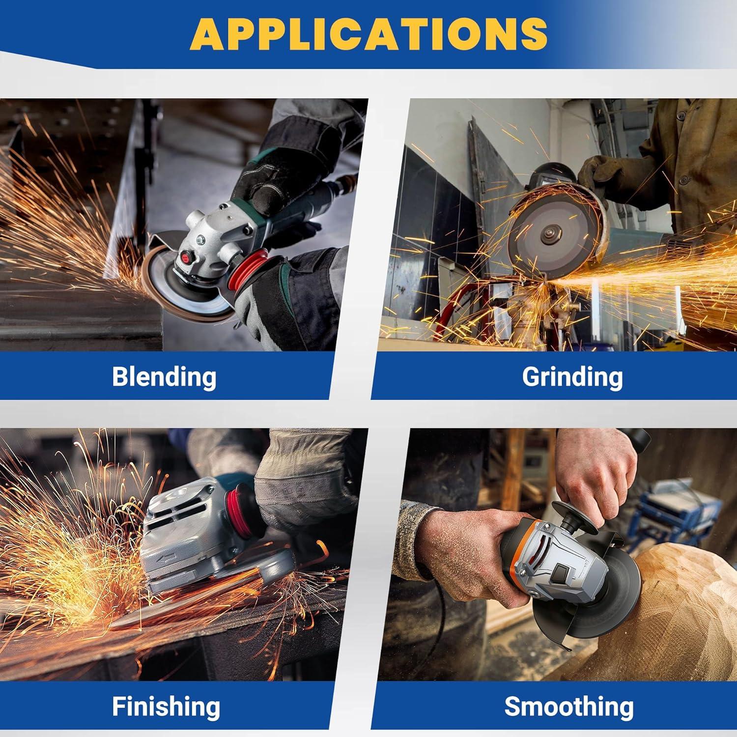 Disco de Aleta ROMON 115 mm 60 Granos para Amoladora Angular