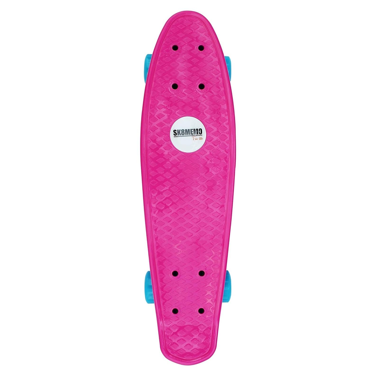 Patineta SK8MEMO Fucsia 22x6 cm para Niños Principiantes
