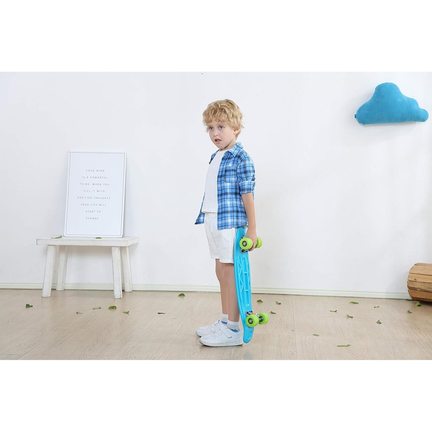 Patineta SK8MEMO Fucsia 22x6 cm para Niños Principiantes