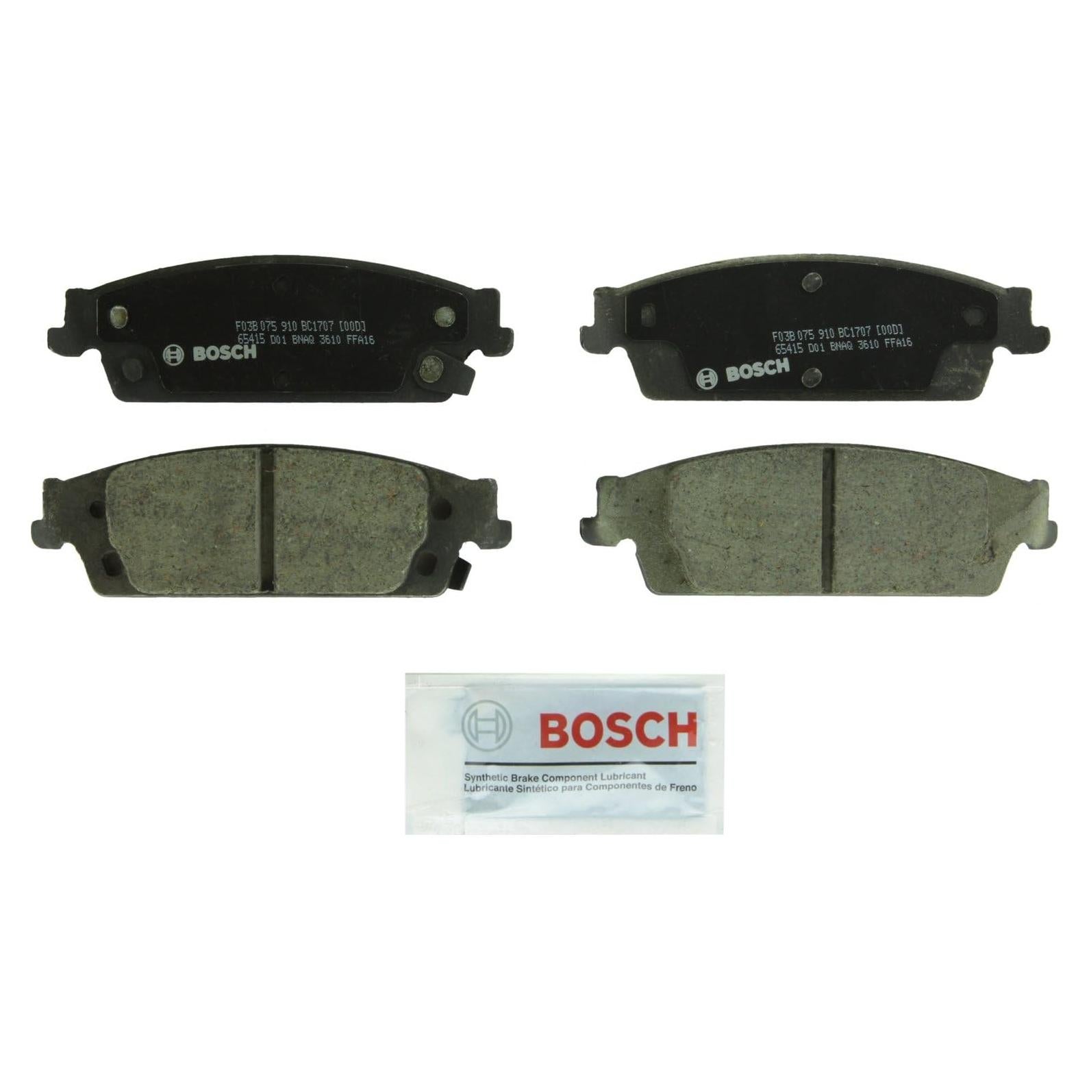 Pastillas de Freno Cerámicas Bosch BC1707 Traseras para Cadillac y Chevrolet