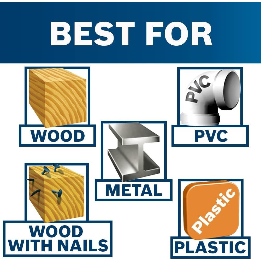 Conjunto de 7 hojas de sierra recíproca Bosch RAP7PK