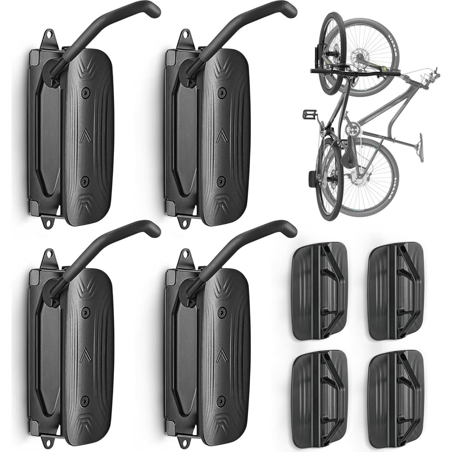 Soporte de Pared para Bicicleta monTEK Giratorio 4 Piezas