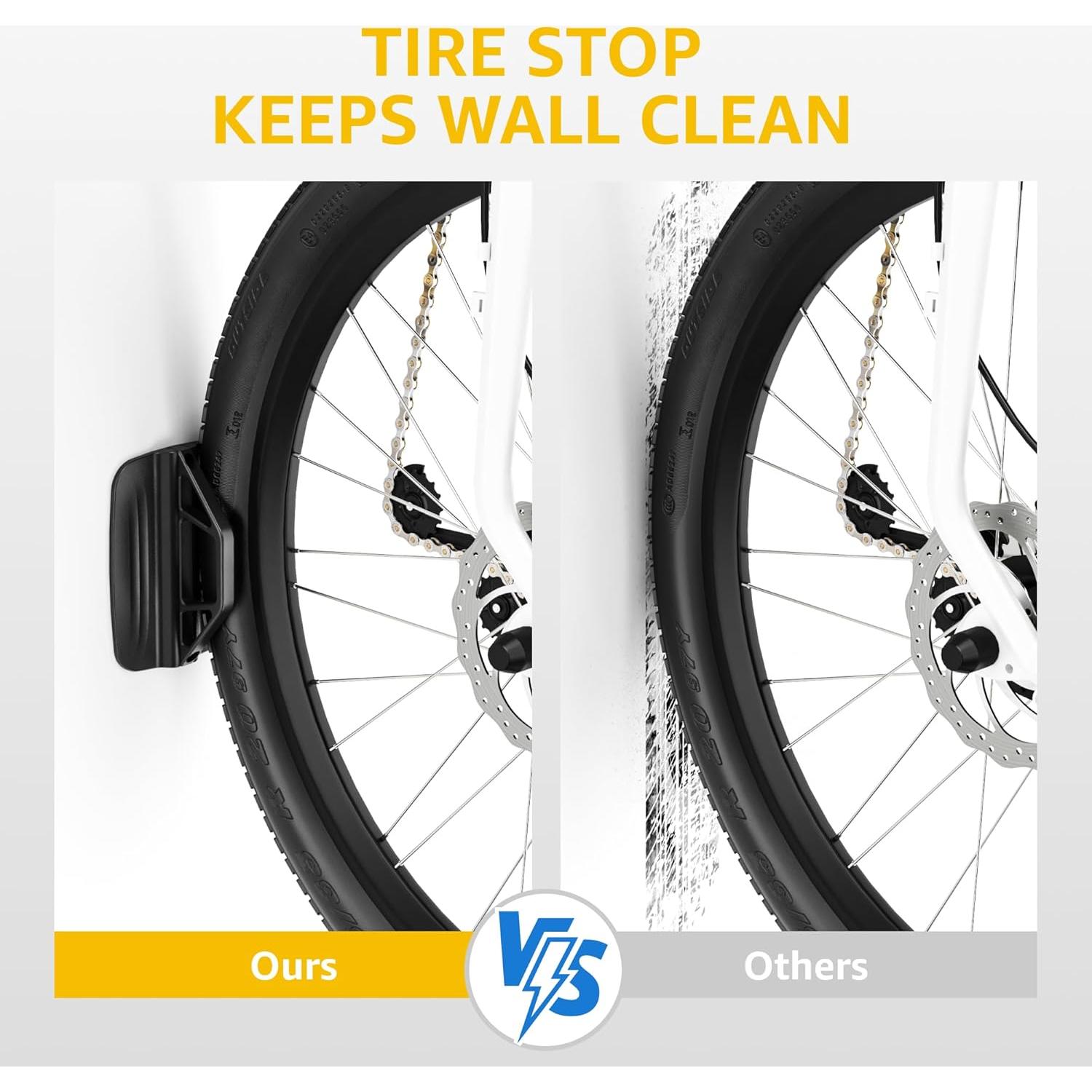 Soporte de Pared para Bicicleta monTEK Giratorio 4 Piezas