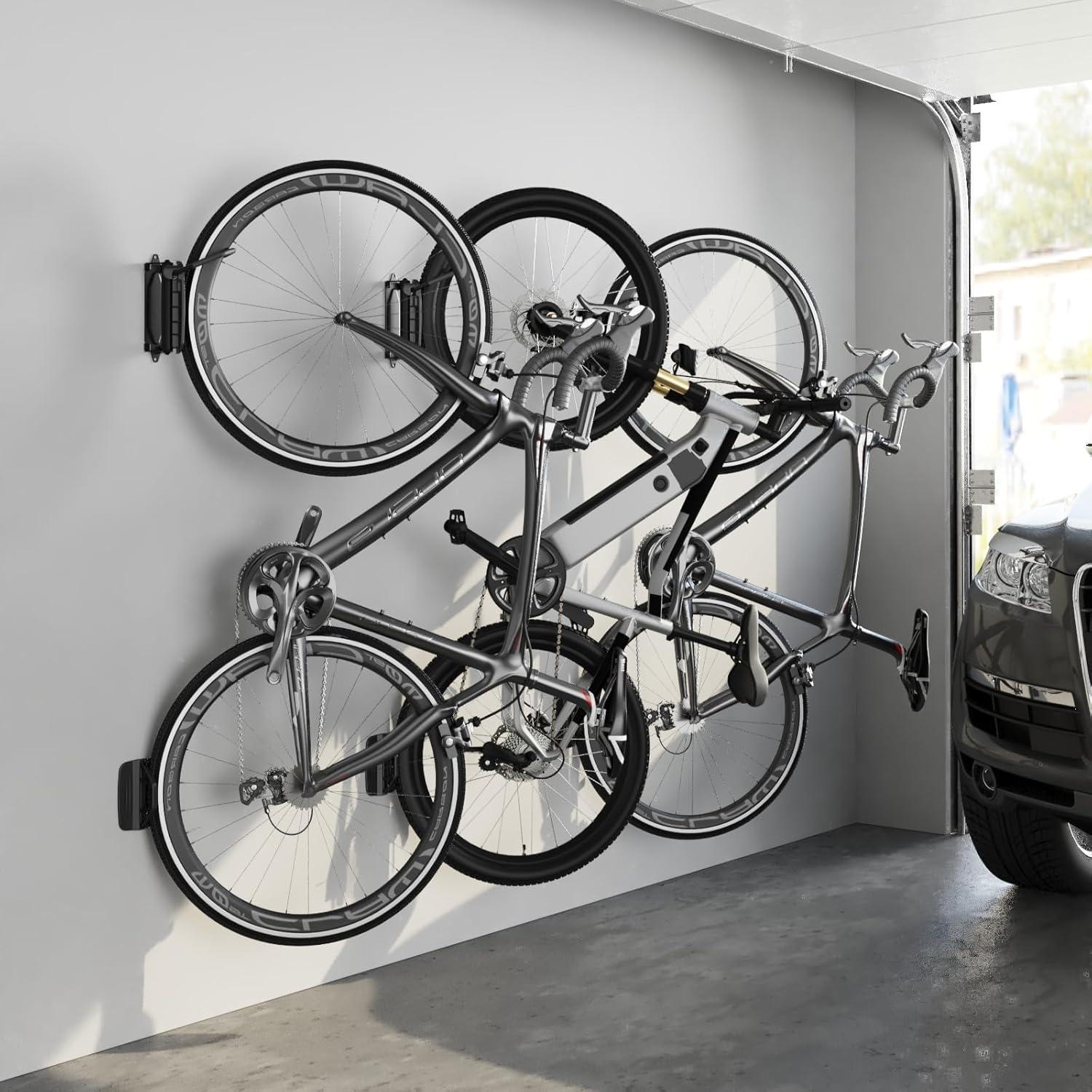 Soporte de Pared para Bicicleta monTEK Giratorio 4 Piezas